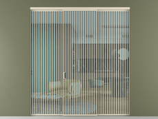 Перегородка Formato внутри проёма 3 створки