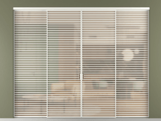 Перегородка Formato внутри проёма 4 створки