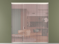 Перегородка Formato внутри проёма 3 створки