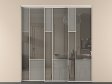 Перегородка Mosaic внутри проёма телескопик синхро 2