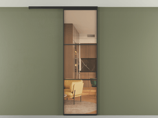 Перегородка Формато вдоль стены на потолок 1 створка