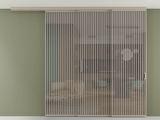 Перегородка Formato вдоль стены на потолок телескопик синхро 3