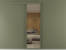 Перегородка Формато вдоль стены 1 створка