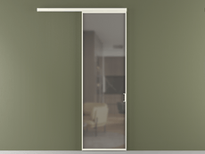 Перегородка Formato вдоль стены 1 створка