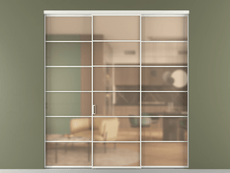 Перегородка Formato внутри проёма 3 створки