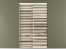 Перегородка Formato внутри проёма 2 створки