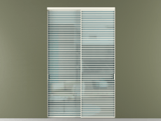 Перегородка Formato внутри проёма 2 створки