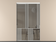 Перегородка Mosaic внутри проёма 2 створки