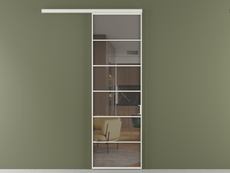 Перегородка Formato вдоль стены одностворчатая