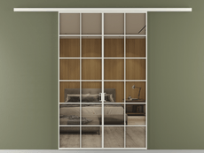 Перегородка Formato вдоль стены 2 створки