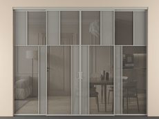 Перегородка Mosaic внутри проёма 4 створки