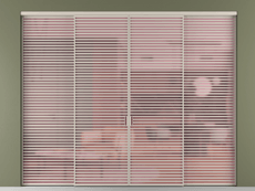 Перегородка Formato внутри проёма 4 створки