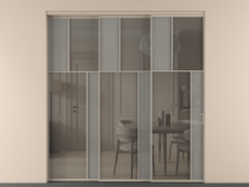 Перегородка Mosaic внутри проёма телескопик синхро 2