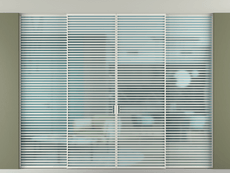 Перегородка Formato внутри проёма скрытое крепление в потолок 4 створки