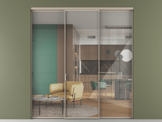 Перегородка Formato внутри проёма 3 створки