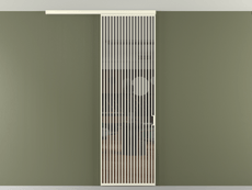 Перегородка Formato вдоль стены на потолок 1 створка