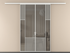 Перегородка Mosaic вдоль стены 2 створки