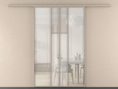 Перегородка Мозаик вдоль стены 2 створки