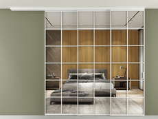 Перегородка Formato вдоль стены на потолок телескопик синхро 3