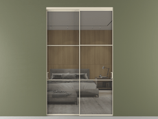 Перегородка Formato внутри проёма 2 створки