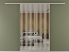 Перегородка Formato вдоль стены 2 створки