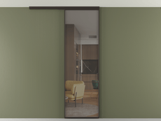 Перегородка Formato вдоль стены на потолок одностворчатая