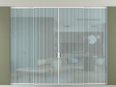 Перегородка Formato внутри проёма скрытое крепление в потолок 4 створки