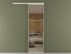 Перегородка Formato вдоль стены 1 створка