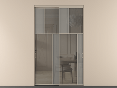 Перегородка Mosaic внутри проёма двустворчатая