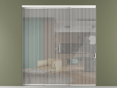 Перегородка Formato внутри проёма 3 створки с синхронным механизмом