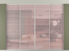 Перегородка Formato внутри проёма скрытое крепление в потолок 4 створки