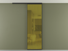 Перегородка Формато вдоль стены на потолок 1 створка