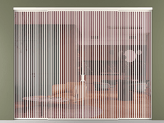 Перегородка Formato внутри проёма 4 створки