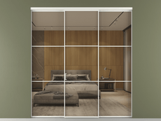 Перегородка Formato внутри проёма 3 створки