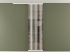 Перегородка Formato вдоль стены на потолок 1 створка