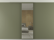 Перегородка Formato вдоль стены на потолок 1 створка