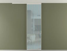 Перегородка Formato вдоль стены на потолок 1 створка