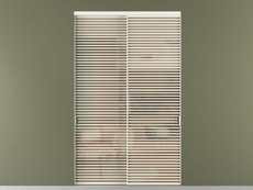 Перегородка Formato внутри проёма 2 створки