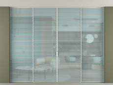 Перегородка Formato внутри проёма скрытое крепление в потолок 4 створки