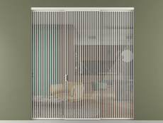 Перегородка Formato внутри проёма 3 створки