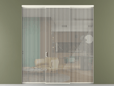 Перегородка Formato внутри проёма 3 створки