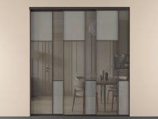 Перегородка Mosaic внутри проёма телескопик синхро 2