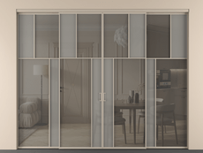 Перегородка Mosaic внутри проёма четырёхстворчатая