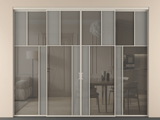 Перегородка Mosaic внутри проёма четырёхстворчатая