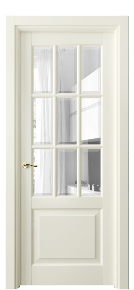Дверь межкомнатная 0748 ММБ ПРОЗ Ф. Цвет Матовый молочно-белый. Материал Гладкая эмаль. Коллекция Лигнум. Картинка.