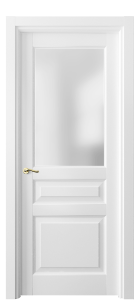 Дверь межкомнатная 0710 ББЛ САТ. Цвет Бук белоснежный. Материал Массив бука эмаль. Коллекция Lignum. Картинка.