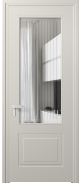 Межкомнатная дверь 8352 МОС Прозрачное стекло с гравировкой Rocca. Цвет Матовый облачно-серый. Материал Гладкая эмаль. Коллекция Rocca. Фото. Дверь межкомнатная 8352 МОС Прозрачное стекло с гравировкой Rocca. Цвет Матовый облачно-серый. Материал Гладкая эмаль. Коллекция Rocca. Картинка.