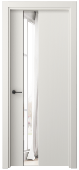 Межкомнатная дверь 4224 СТБЛ ДВ ЗЕР. Цвет Софт-тач белоснежный. Материал Полипропилен. Коллекция Freedom. Фото. Дверь межкомнатная 4224 СТБЛ ДВ ЗЕР. Цвет Софт-тач белоснежный. Материал Полипропилен. Коллекция Freedom. Картинка.