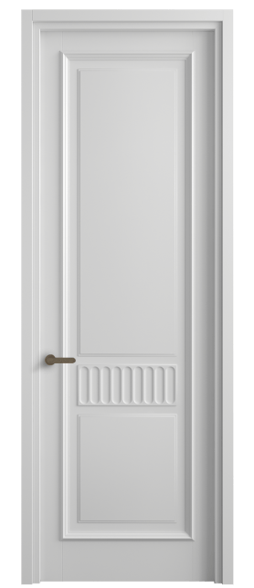 Дверь межкомнатная 6707 МБЛ . Цвет Матовый белоснежный. Материал Гладкая эмаль. Коллекция Шарм. Картинка.