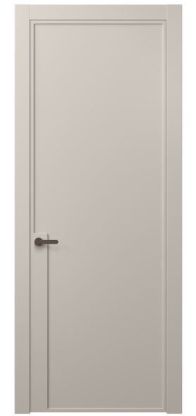 Дверь межкомнатная АКП 8603 МСБЖ. Цвет Матовый светло-бежевый. Материал Гладкая эмаль. Коллекция Frame. Картинка.